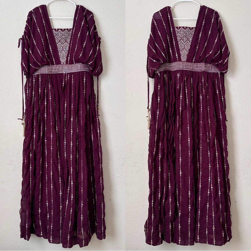 Elegant Purple Embellished Women Salwar